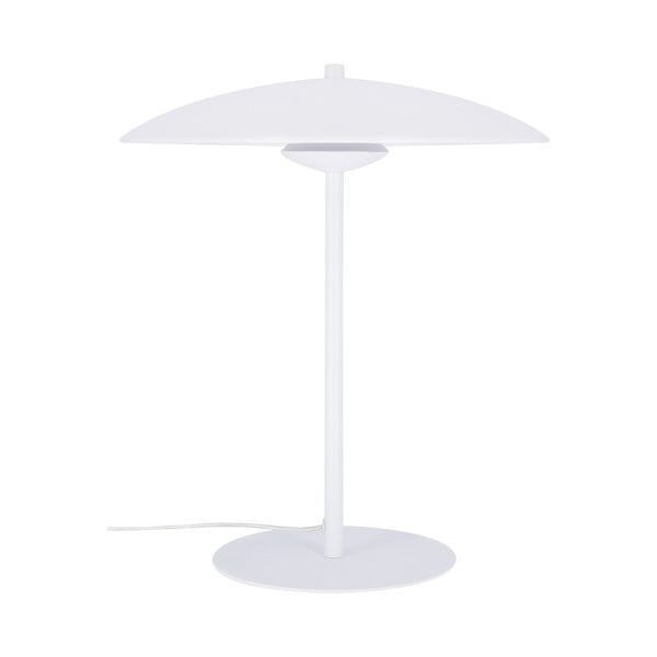 Bílá LED stolní lampa s kovovým stínidlem (výška 41 cm) Lund – Candellux Lighting