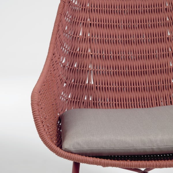 Zahradní křeslo v terakotové barvě Kave Home Abeli-image-1