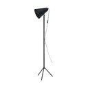 Černá stojací lampa Markslöjd Cilla Floor, výška 1,5 m