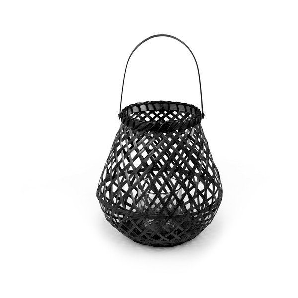 Černá bambusová lucerna Compactor Bamboo Lantern, ⌀ 25 cm-image-3
