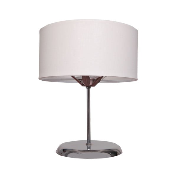 Bílá/šedá stolní lampa Chromium - Magenta Home
