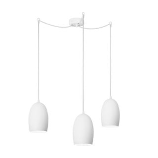 Bílé trojramenné závěsné svítidlo Sotto Luce Ume Elementary Matte, ⌀ 14 cm