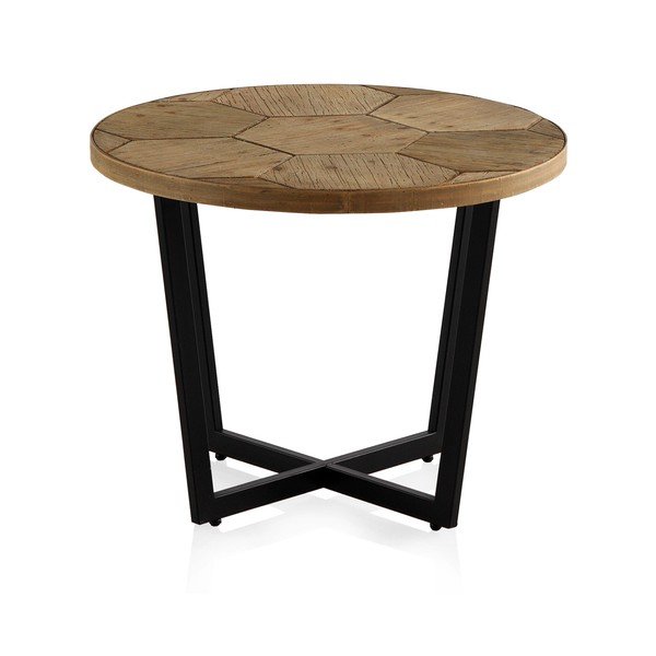 Konferenční stůl s černou železnou konstrukcí Geese Honeycomb, ⌀ 59 cm-image-2