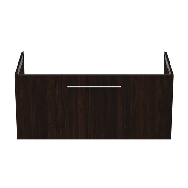Tmavě hnědá závěsná skříňka pod umyvadlo v dekoru dubu 100x44 cm i.Life B – Ideal Standard