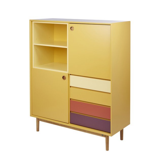 Hořčicově žlutá komoda Tom Tailor Color Box, 114 x 137 cm-image-3