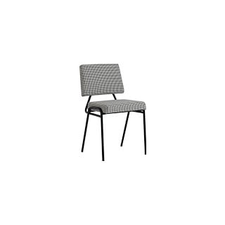 Bílo-černá jídelní židle Simple - CustomForm