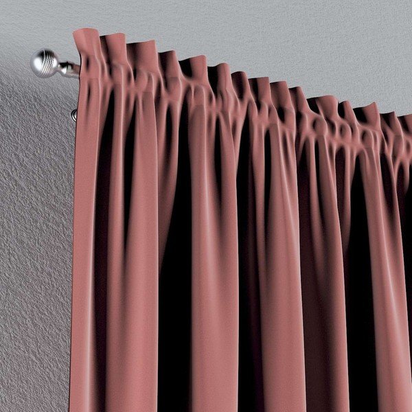 Růžový závěs 260x130 cm Posh Velvet - Yellow Tipi-image-3