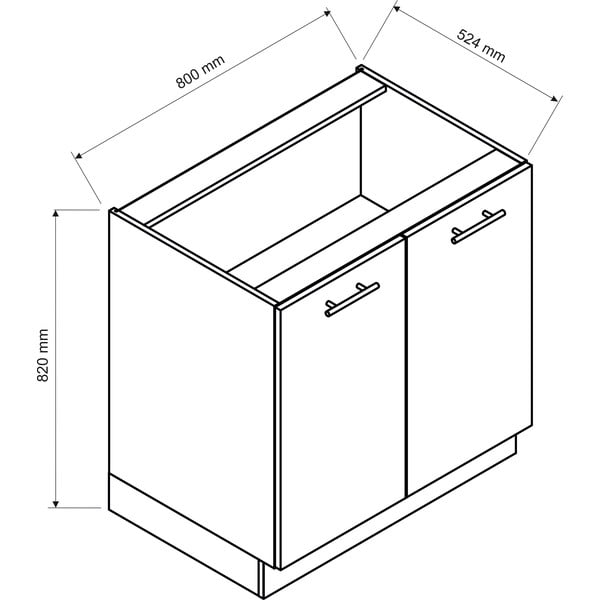 Dolní kuchyňská skříňka (šířka 80 cm) Brodie – STOLKAR-image-2