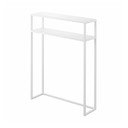 Bílý kovový konzolový stolek 18x60 cm Tower – YAMAZAKI