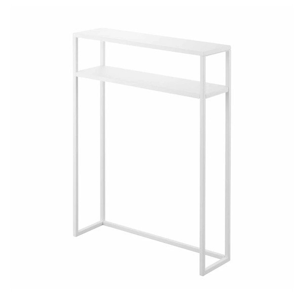 Bílý kovový konzolový stolek 18x60 cm Tower – YAMAZAKI
