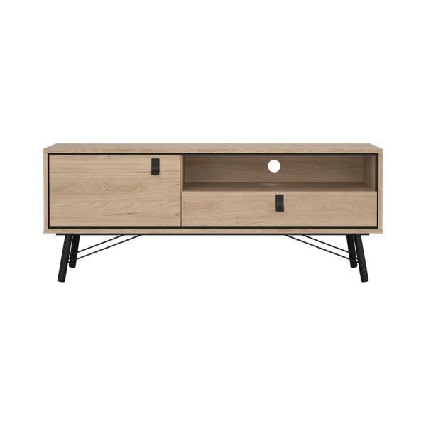 TV stolek v dekoru dubu v přírodní barvě 150x60x40 cm Ry – Tvilum