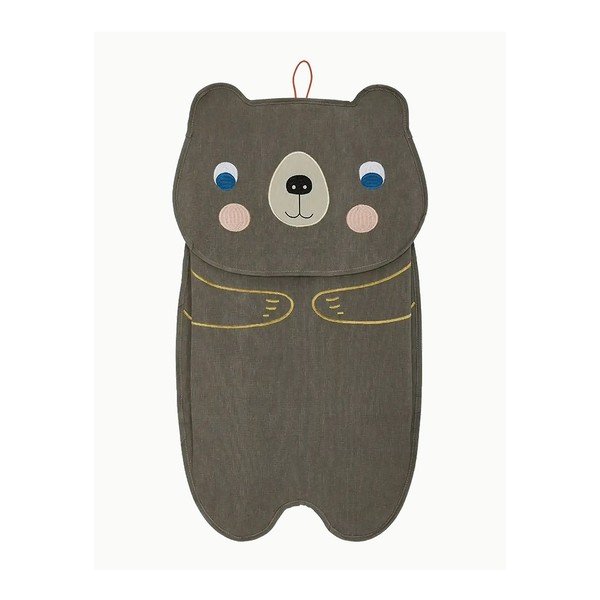 Hnědý látkový závěsný organizér Darling Bear – OYOY Mini