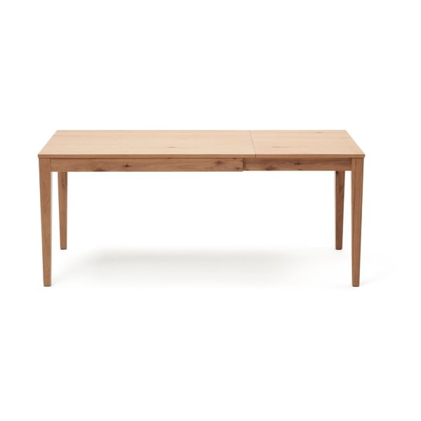 Rozkládací jídelní stůl s přídavnou deskou v dekoru dubu 80x120 cm Yain – Kave Home-image-4
