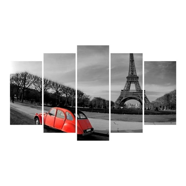 Vícedílný obraz 3D Art Romantic Eiffel, 102 x 60 cm