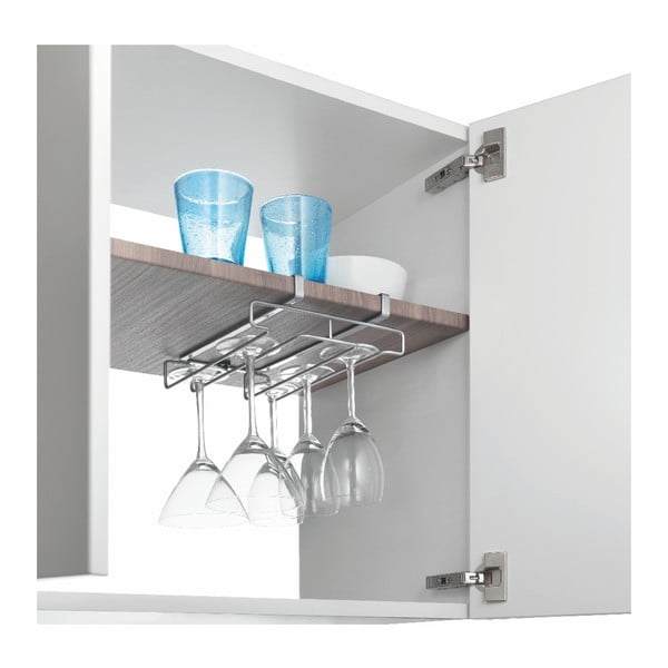 Závěsný držák na 8 skleniček Metaltex Glass, délka 20 cm-image-2