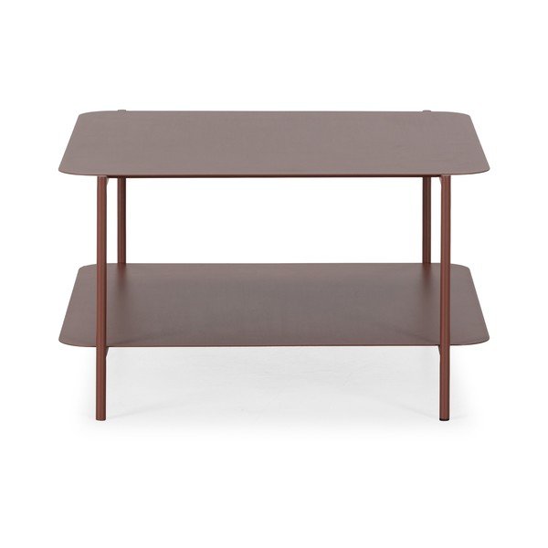 Kovový konferenční stolek v terakotové barvě 70x73 cm Beatrix – MOME-image-4