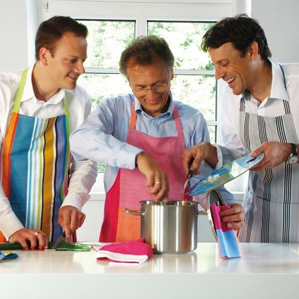 Kuchyňská zástěra, proužkovaná-image-1