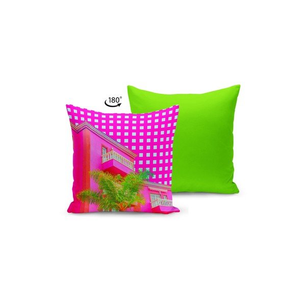 Polštář s výplní Kate Louise Neo Pink, 43 x 43 cm-image-1