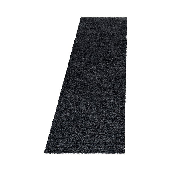 Antracitový běhoun 80x250 cm Fluffy – Ayyildiz Carpets-image-4