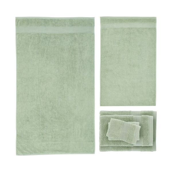 Zelené froté bavlněné ručníky a osušky v sadě 6 ks Anti-Bacterial – Catherine Lansfield-image-2