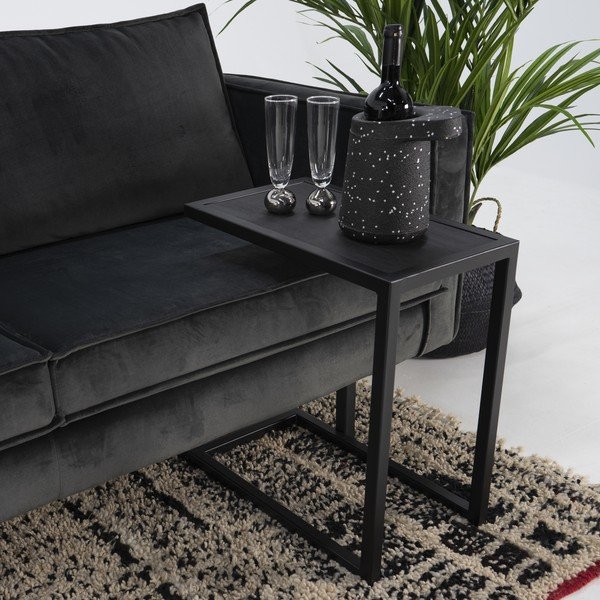 Odkládací stolek s deskou z dubového dřeva 50x30 cm Daniël – Spinder Design-image-1