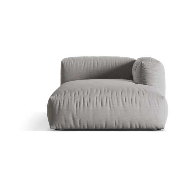 Světle šedý modul pohovky (pravý roh) Martina – Micadoni Home