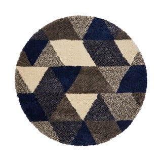 Koberec Think Rugs Royal Nomadic Lagoon Triangle, ø 160 cm
