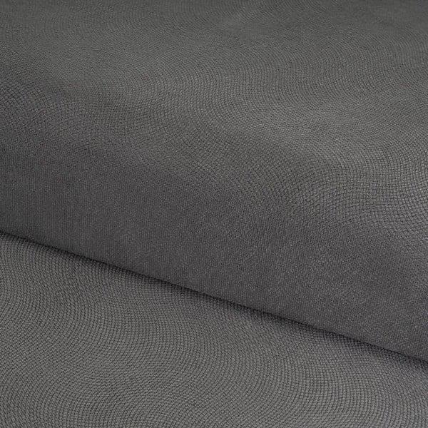 Tmavě šedý sametový taburet Estela – Casa Selección-image-1