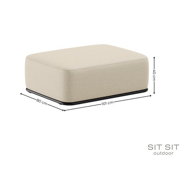Béžová zahradní podnožka Straw – Sit Sit-image-4