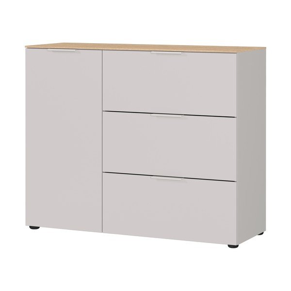 Krémová matná skříňka 109x98x40 cm Savoca – Germania-image-3