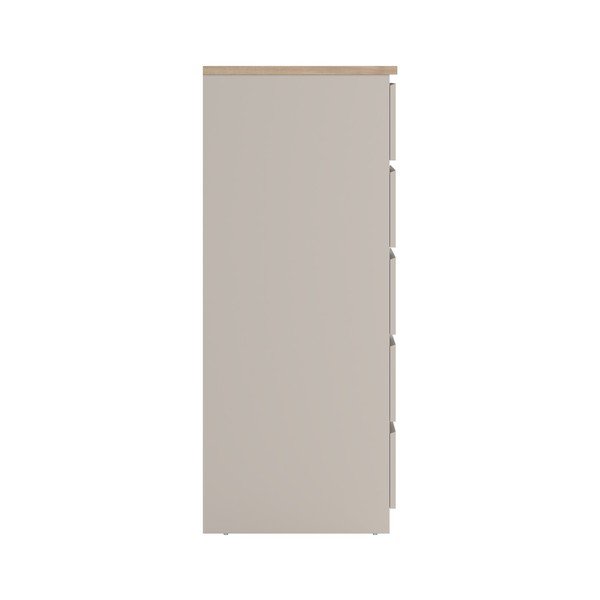Krémová komoda 77x121x50 cm Naia – Tvilum-image-4
