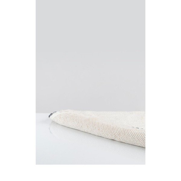 Krémová bavlněná koupelnová předložka Irya Home Collection Ronan, ø 90 cm-image-2