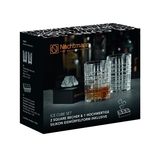 Sklenice na whiskey v sadě 2 ks 345 ml Square – Nachtmann-image-2