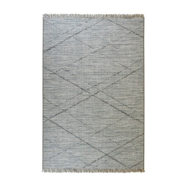 Modro-šedý venkovní koberec Floorita Les Gipsy, 194 x 290 cm