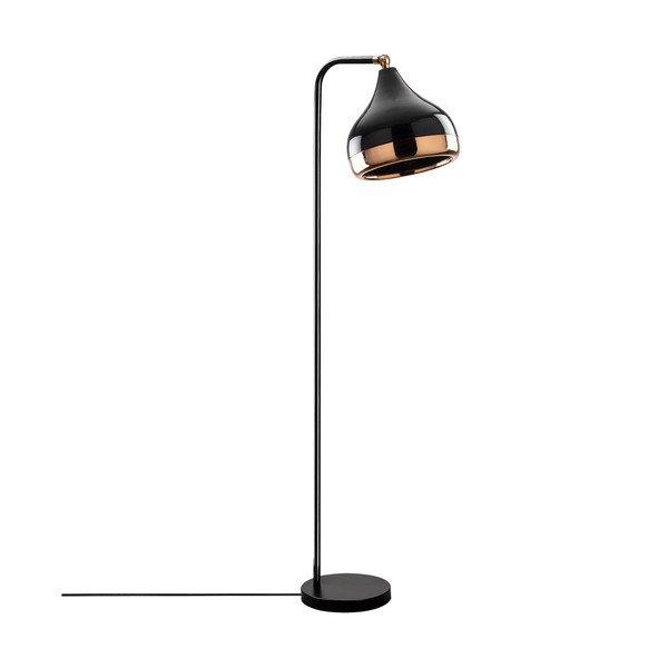Stojací lampa v černo-měděné barvě Opviq lights Yildo
