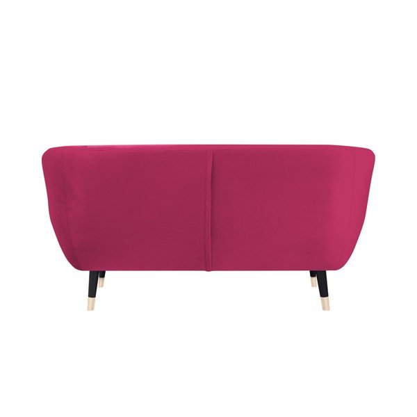 Růžová pohovka s černými nohami Mazzini Sofas Amelie, 158 cm-image-4