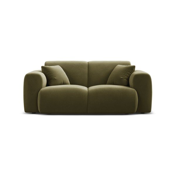 Khaki sametová pohovka 170 cm Molino – Micadoni -image-2