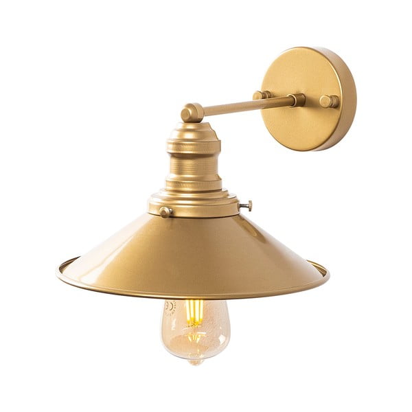 Nástěnné svítidlo ve zlaté barvě ø 24 cm Conical – Opviq lights
