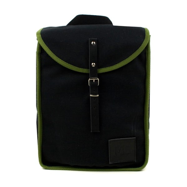 Černý batoh se zeleným detailem Mödernaked Green Heap