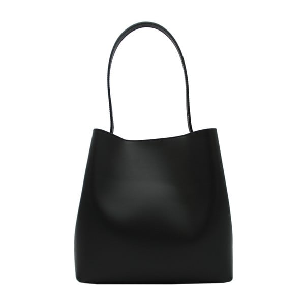 Černá kabelka z pravé kůže Andrea Cardone Simple