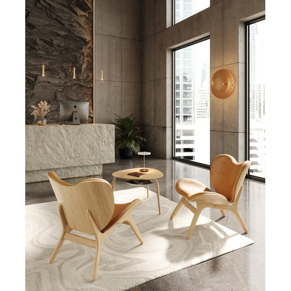 Stropní svítidlo s dřevěným stínidlem ø 49 cm Clava Up – UMAGE-image-3