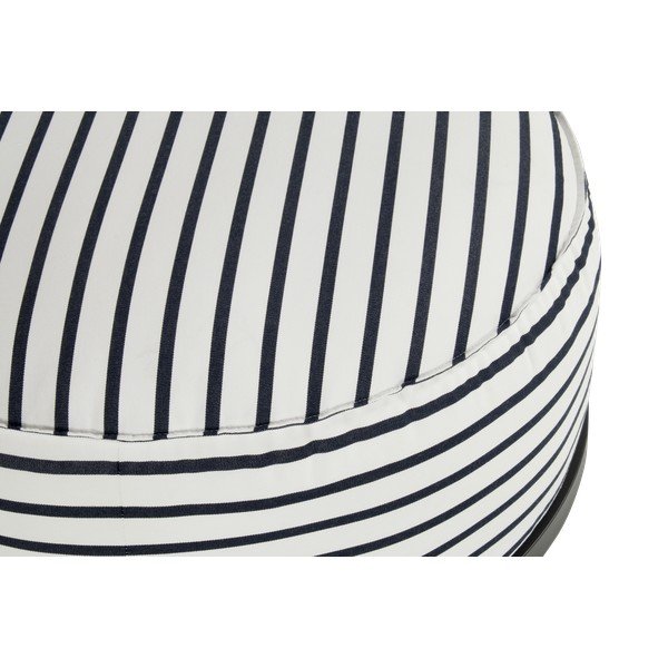 Bílo-modrý zahradní taburet z tkaniny sunbrella Emma – Hartman-image-3