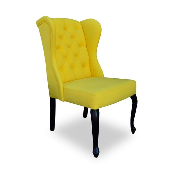 Žlutá jídelní židle Massive Home Michelle