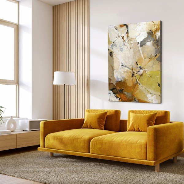 Tištěný/s ručně malovanými prvky obraz na plátně 90x118 cm Everlast – Malerifabrikken-image-1