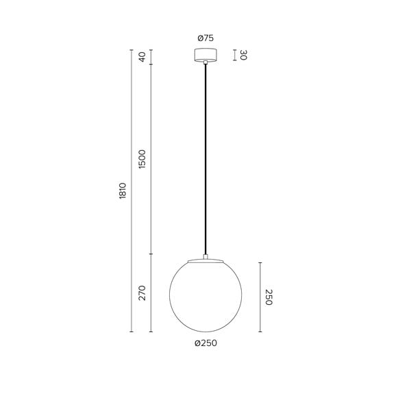 Bílé závěsné svítidlo s objímkou ve zlaté barvě Sotto Luce TSUKI M, ⌀ 25 cm-image-3