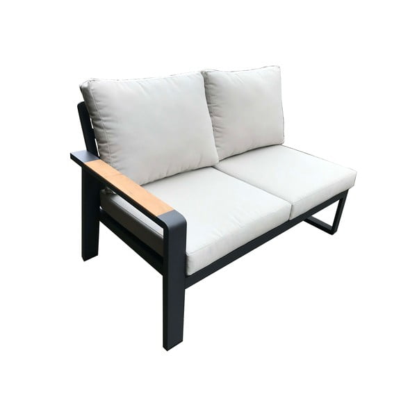 Šedý hliníkový zahradní lounge set pro 5 Rotterdam – Rojaplast-image-4