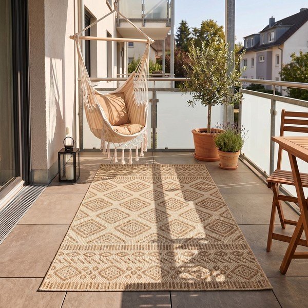 Béžový vnitřní a venkovní koberec 80x150 cm Mira 1452 – Ayyildiz Carpets-image-1