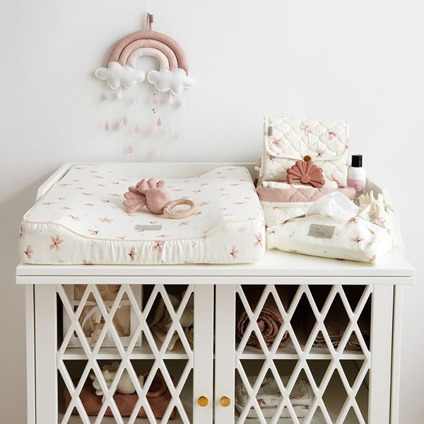 Přebalovací podložka 70x44 cm Windflower Creme – Cam Cam Copenhagen-image-1