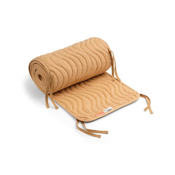 Žlutý prošívaný mantinel z bavlny Done by Deer Waves, délka 360 cm