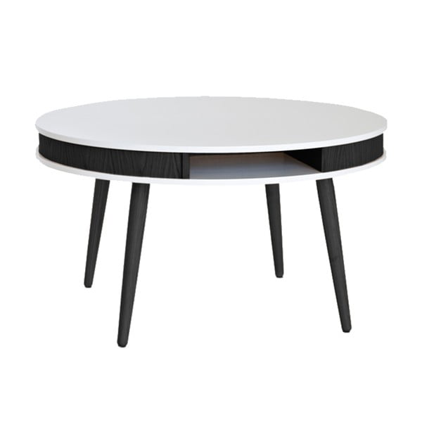 Černobílý konferenční stolek RGE Hugo 90 cm